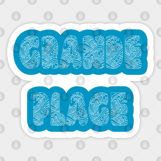 Grande Plage Sticker by yayor